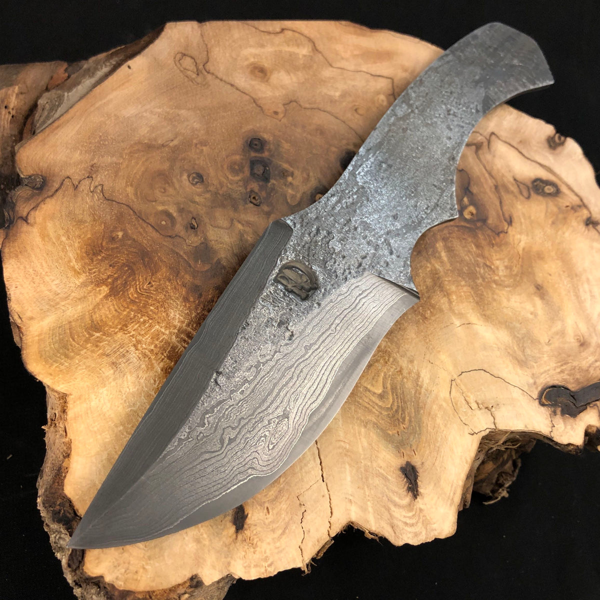 Handmade Damascus Steel Knife (Blank Blade) 