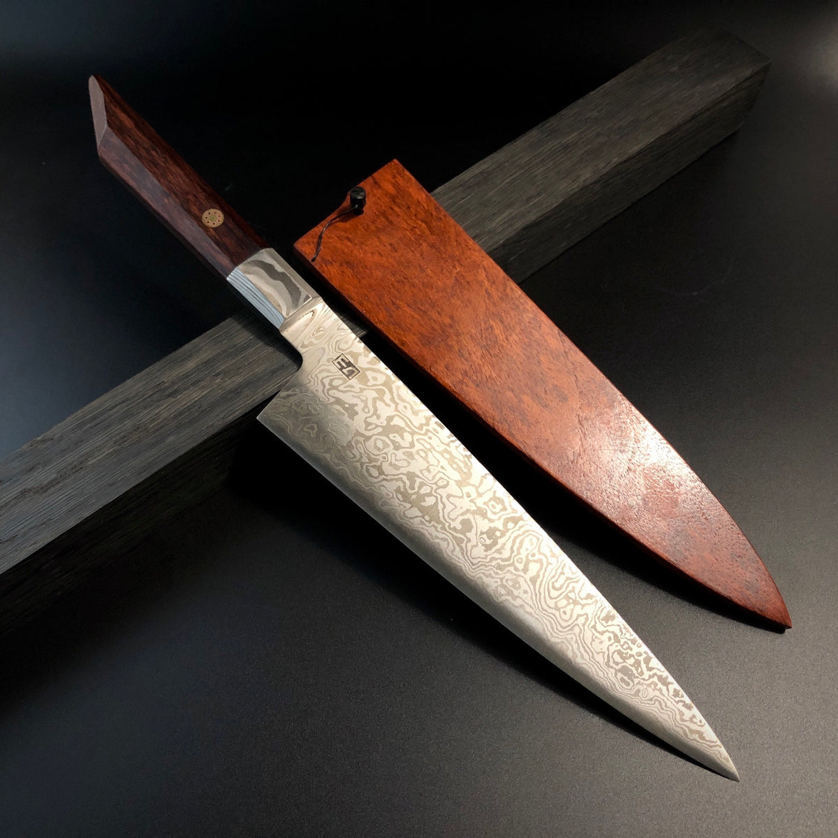 Knife Making - Integral Damascus Japanese style knife 