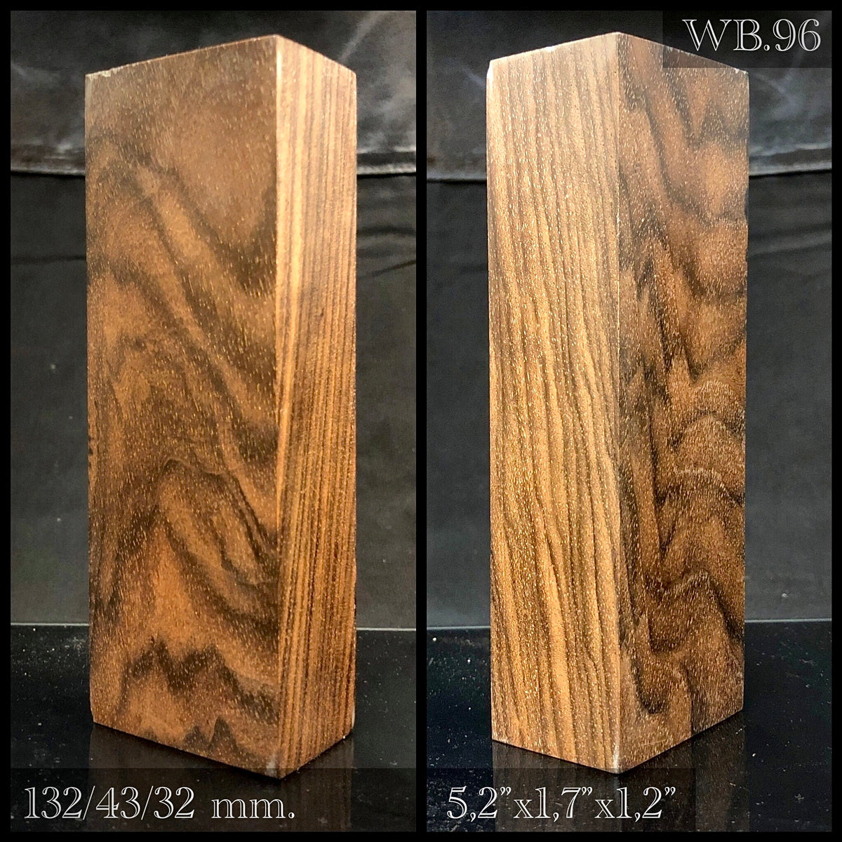 WALNUT ROOT Stabilized Wood, Top Category, Blank for woodworking