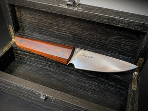 STEAK Knife, Universal, Forged San Mai Steel, Author's work, Single copy. #6.097