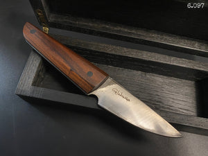 STEAK Knife, Universal, Forged San Mai Steel, Author's work, Single copy. #6.097