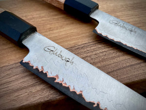 SET 2 PETTY KNIVES & FEEDING BOARD! Forged Kitchen Knife, Japanese Style.