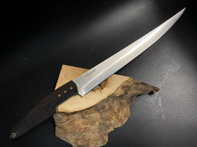 Laden Sie das Bild in den Galerie-Viewer, Kitchen Knife Sirloin &quot;Barracuda&quot; 200 mm. Steel D2, Limited Edition. France Stock.