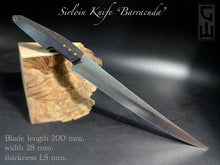 Laden Sie das Bild in den Galerie-Viewer, Kitchen Knife Sirloin &quot;Barracuda&quot; 200 mm. Steel D2, Limited Edition. France Stock.