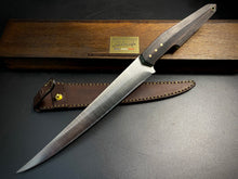 Laden Sie das Bild in den Galerie-Viewer, Kitchen Knife Sirloin &quot;Barracuda&quot; 200 mm. Steel D2, Limited Edition. France Stock.