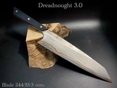 CHEF 244 mm, Kitchen Knife French Style, Cu Mai Steel, Author's work. #6.109