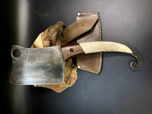 Load image into Gallery viewer, HATCHET Hand Forged, Kitchen Chopping Axe, Meat Cleaver &quot;Rhino&quot;