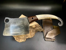 Load image into Gallery viewer, HATCHET Hand Forged, Kitchen Chopping Axe, Meat Cleaver &quot;Rhino&quot;