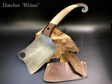 Load image into Gallery viewer, HATCHET Hand Forged, Kitchen Chopping Axe, Meat Cleaver &quot;Rhino&quot;