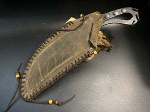 Hand Forged, Huge Brutal Knife, a Collector's Item."Mesozoic"