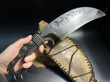 Load image into Gallery viewer, Hand Forged, Huge Brutal Knife, a Collector&#39;s Item.&quot;Mesozoic&quot;