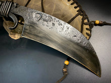 Load image into Gallery viewer, Hand Forged, Huge Brutal Knife, a Collector&#39;s Item.&quot;Mesozoic&quot;