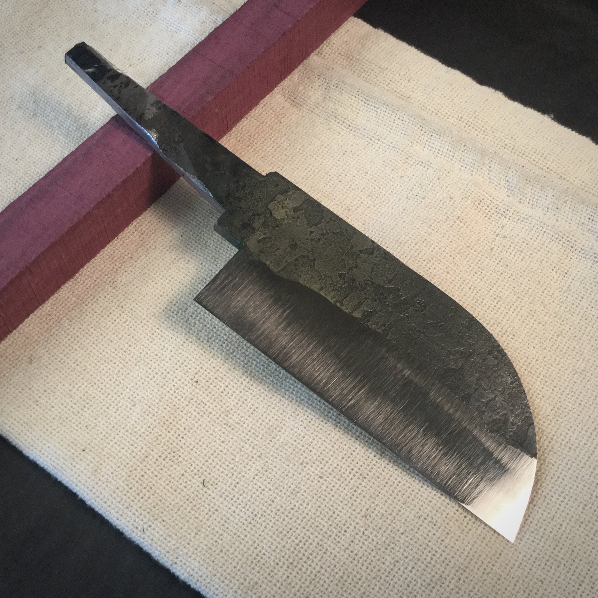 Knifemaking: Kitchen Knife Made With Scrap High Carbon Steel 