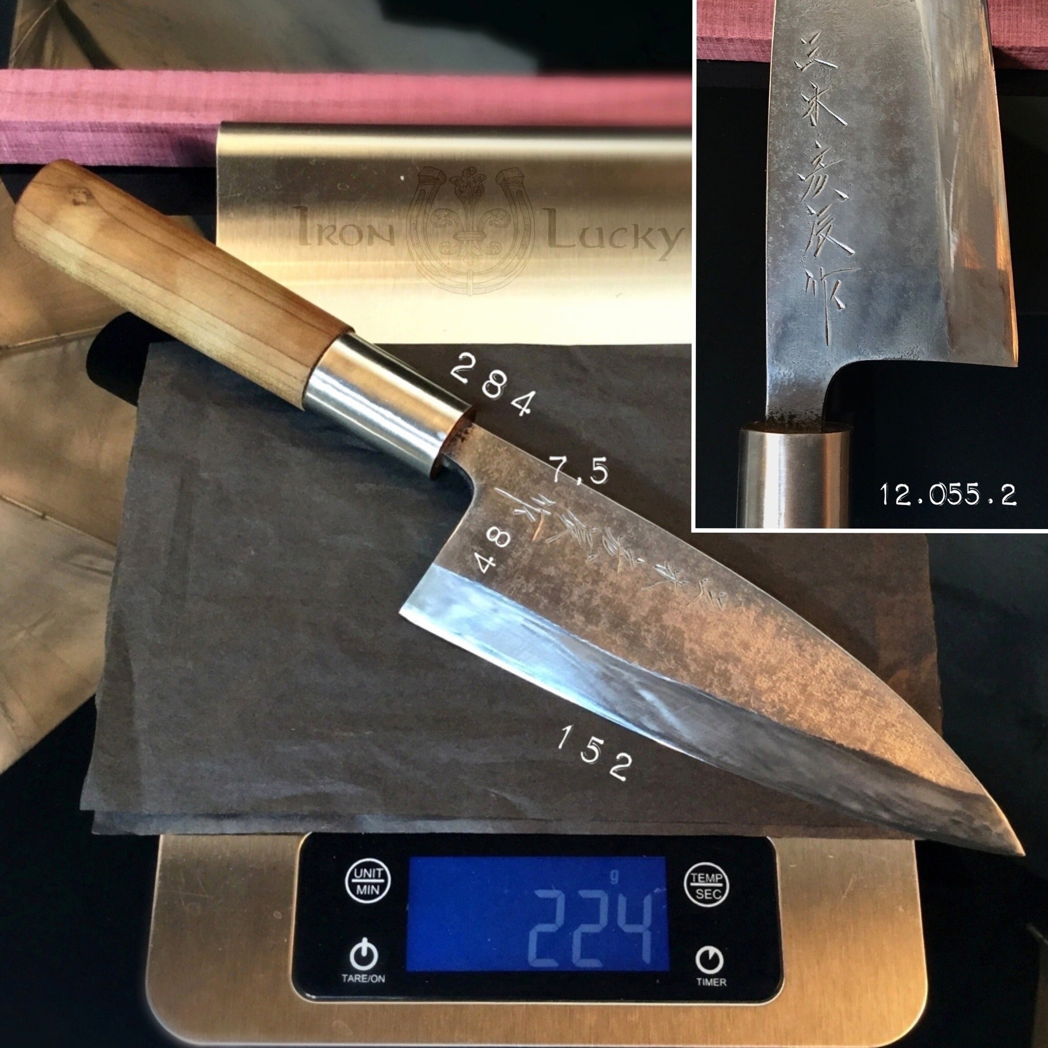 Japanese Kitchen knife Deba Hocho Kanemitsu Big Size Blade:205mm