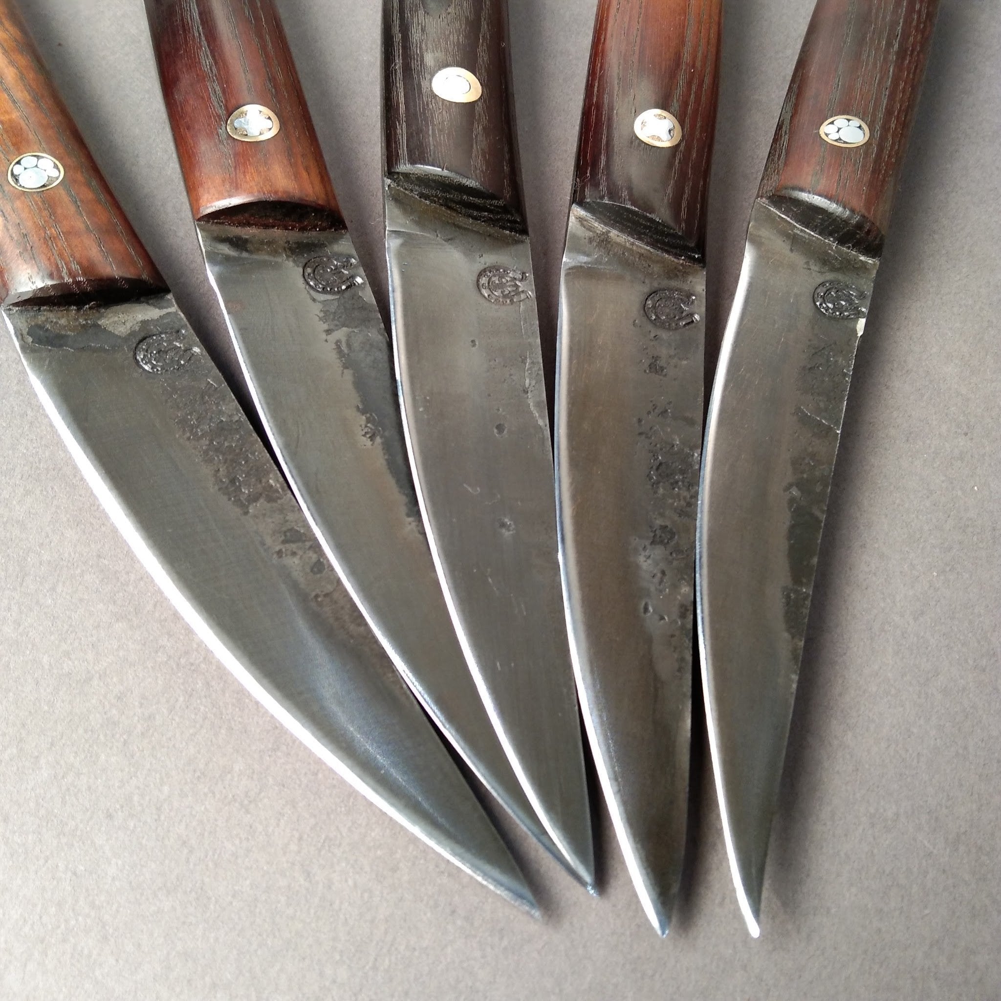Buy KWAIKEN, Japanese Kitchen Steak Knife, Hand Forge, Carbon Steel